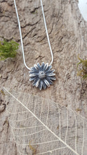 Fine silver daisy pendant - Anna Ancell Jewellery