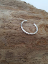 Sterling silver Toe ring (one) - Plain, dimple hammered or line hammered or frosted - Anna Ancell Jewellery