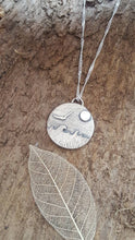 Sterling seascape and gull pendant - Anna Ancell Jewellery