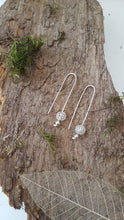 Sterling silver long drop filigree beaded earring - Anna Ancell Jewellery