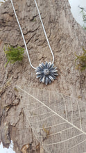 Fine silver daisy pendant - Anna Ancell Jewellery