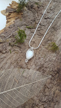 Pear shaped moonstone pendant in sterling silver - Anna Ancell Jewellery