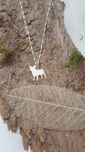 Sterling Silver French bulldog pendant - Anna Ancell Jewellery