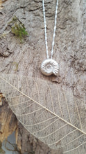 Fine silver Ammonite pendant - Anna Ancell Jewellery