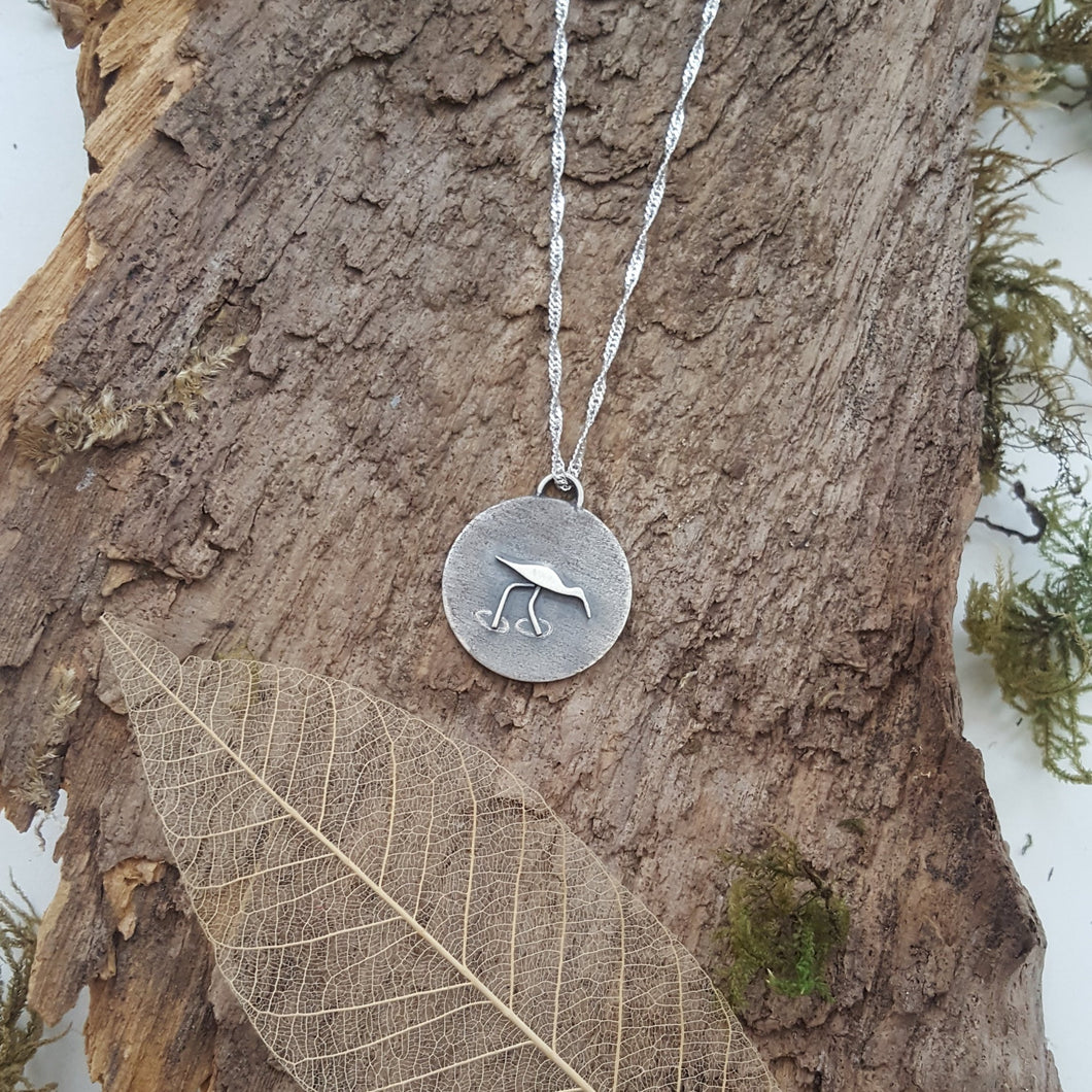 Sterling Silver 'Wader' pendant - Anna Ancell Jewellery