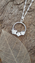Sterling silver cherry blossom flower pendant - Anna Ancell Jewellery