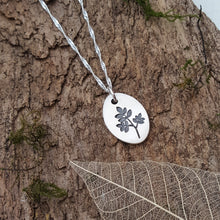 Fine silver leaf/branch pendant - Anna Ancell Jewellery