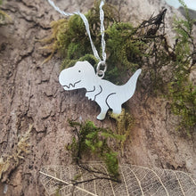 Sterling silver T-Rex pendant - Anna Ancell Jewellery