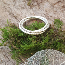 Sterling Silver triple Entwined Ring - Anna Ancell Jewellery