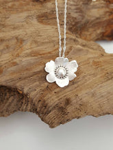 Sterling Silver Poppy Pendant - Anna Ancell Jewellery