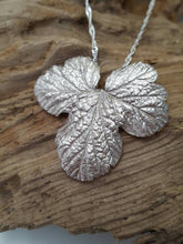 Fine silver leaf pendant - Anna Ancell Jewellery
