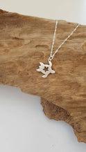 Sterling silver turtle with flower detail - Anna Ancell Jewellery
