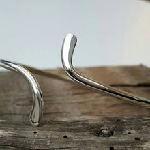 Sterling silver open bangle - Anna Ancell Jewellery