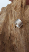 Sterling Silver wide leaf textured ring - Anna Ancell Jewellery
