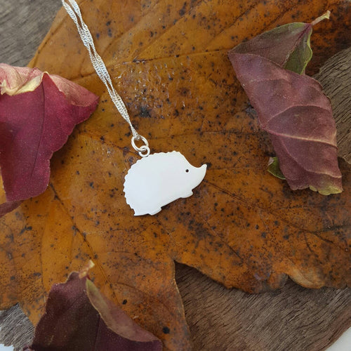 Sterling silver hedgehog - Anna Ancell Jewellery