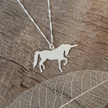 Sterling silver unicorn pendant - Anna Ancell Jewellery
