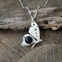 Sterling silver Butterfly with Blue Goldstone - Anna Ancell Jewellery