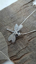 Fine silver drangonfly pendant - Anna Ancell Jewellery