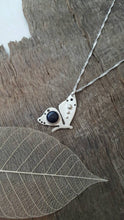Sterling silver Butterfly with Blue Goldstone - Anna Ancell Jewellery