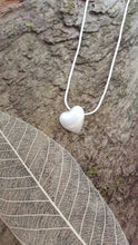 Fine Silver 3D Heart Pendant - Anna Ancell Jewellery
