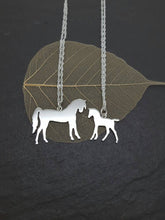 Mother horse and Foal - Mother daughter set of two necklaces - Anna Ancell Jewellery